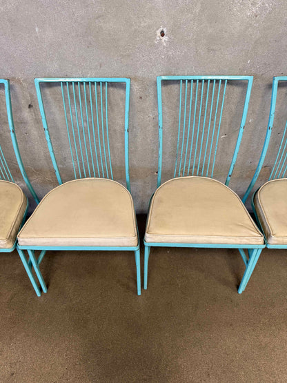 Set of Six Mid Century Vista of California Patio Chairs