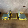 1962 Wrought Iron Spring Swivel Lounge Chairs & Table