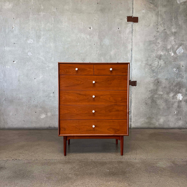drexel mid century modern dresser Twelve-Drawer by Mid Century Modern Walnut Highboy