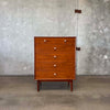 Mid Century Modern Walnut Highboy Dresser By Kipp Stewart For Drexel Declaration