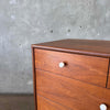 Mid Century Modern Walnut Highboy Dresser By Kipp Stewart For Drexel Declaration