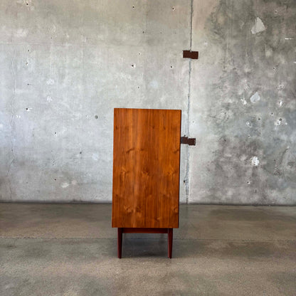 Mid Century Modern Walnut Highboy Dresser By Kipp Stewart For Drexel Declaration