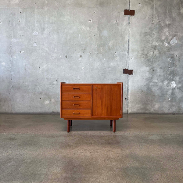Mid Century Teak Credenza With Original Key - Made in Norway 1960s #2