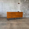 Walnut& Brass Double Dresser By Jens Risom & Chris Hardy For DWR