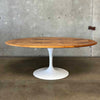 Eero Saarinen for Florence Knoll Studios Large Oval Table w/ Tulip Pedestal Base