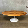 Eero Saarinen for Florence Knoll Studios Large Oval Table w/ Tulip Pedestal Base