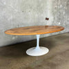 Eero Saarinen for Florence Knoll Studios Large Oval Table w/ Tulip Pedestal Base