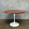 Eero Saarinen for Florence Tulip Original Round Walnut Dining Table