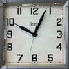 Vintage Sessions Industrial Square Wall Clock - Made in USA - Tested/Works
