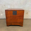 Japanese Style Storage Cube Accent Table