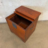 Japanese Style Storage Cube Accent Table