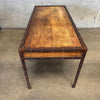 Industrial Wood & Metal Three Drawer Desk