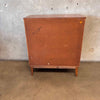 Vintage Mid Century Modern Walnut Highboy Four Drawer Dresser By Dixie