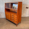 Vintage Mid Century Modern Cherrywood Drexel "Sun Coast" Hutch By Kipp Stewart