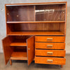 Vintage Mid Century Modern Cherrywood Drexel "Sun Coast" Hutch By Kipp Stewart