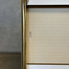 Mid Century Modern 1950s - 1960s White/Gold Cabinet