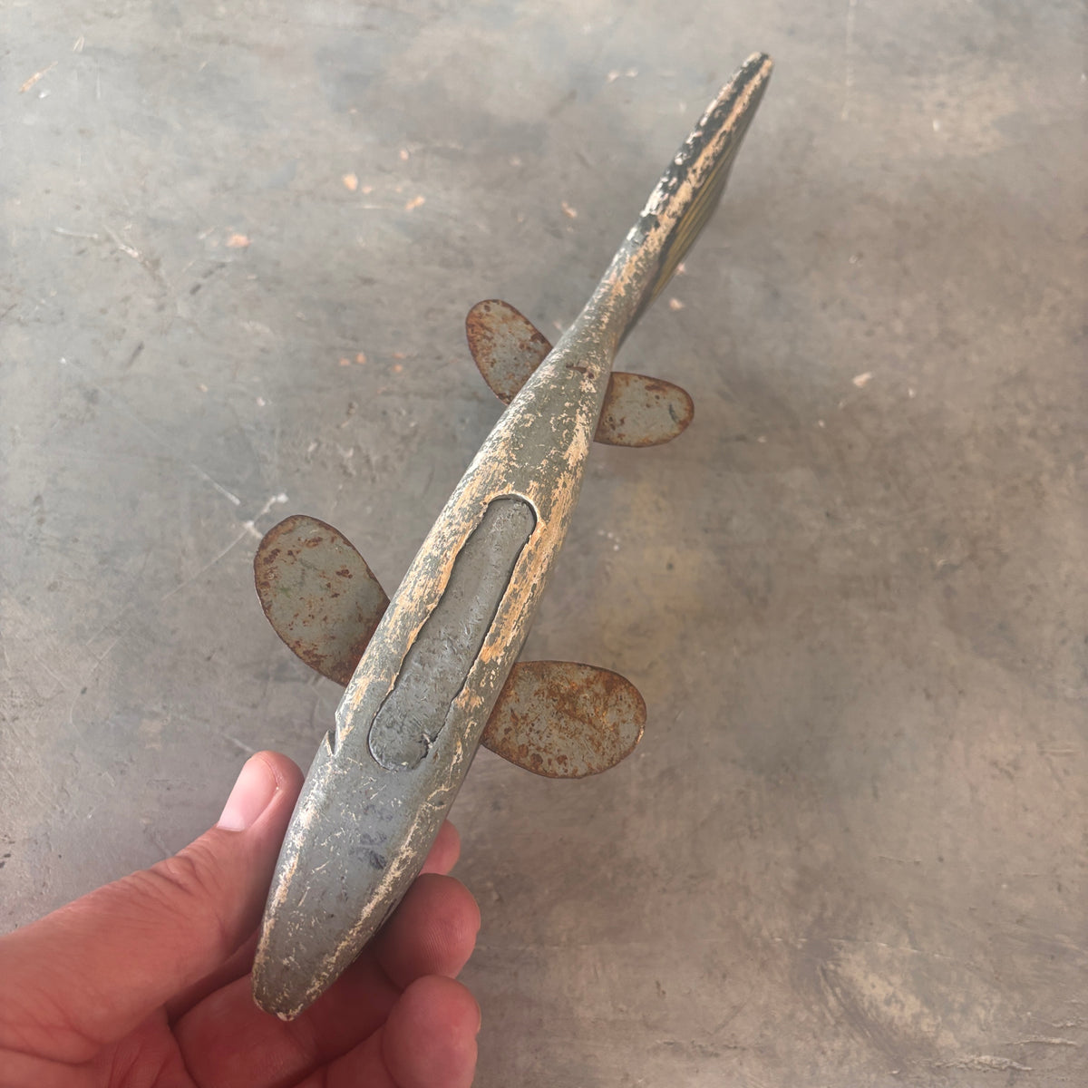 Antique Primitive Hand Painted Fish Decoy Circa 1940