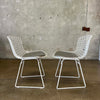 Pair of 1970s Bertoia Wire Side Chairs