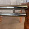 Post Modern Oak + Smoked Glass Side Table