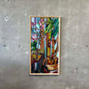 Mid Century Modern Untitled Acrylic on Board Painting by Pierre Lawton (1933)