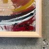 Mid Century Modern Untitled Acrylic on Board Painting by Pierre Lawton (1933)