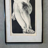 Lithograph of "Girl with Raised Knee" by Hans Erni (1909 - 2015) Switzerland