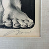 Lithograph of "Girl with Raised Knee" by Hans Erni (1909 - 2015) Switzerland