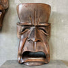 Vintage Set of Oversized Wooden Comedy & Tragedy Masks C.1960s