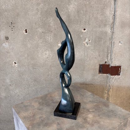Bronze Statue Signed of Female Diver
