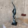 Bronze Statue Signed of Female Diver
