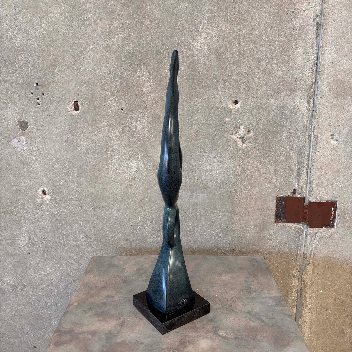 Bronze Statue Signed of Female Diver
