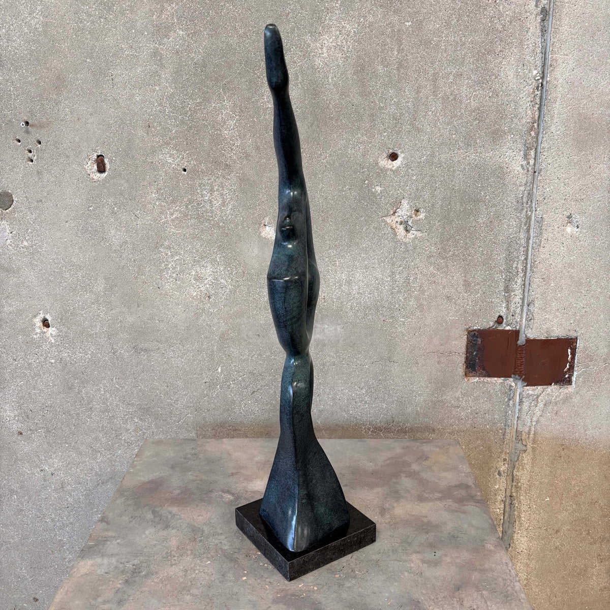 Bronze Statue Signed of Female Diver