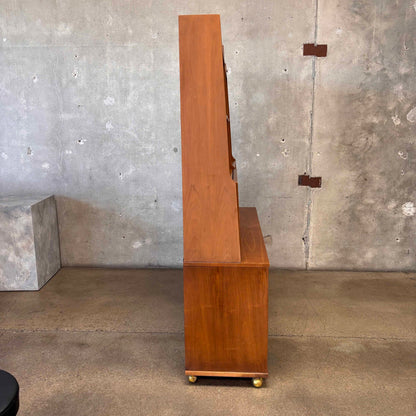 Mid Century Broyhill Secretary Bookcase Console