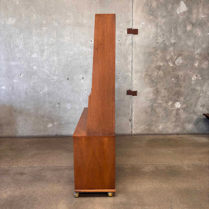 Mid Century Broyhill Secretary Bookcase Console