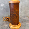 Monterey Furniture Leather Tooled Lamp