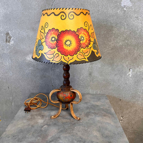 Monterey Furniture Floral Painted Lamp