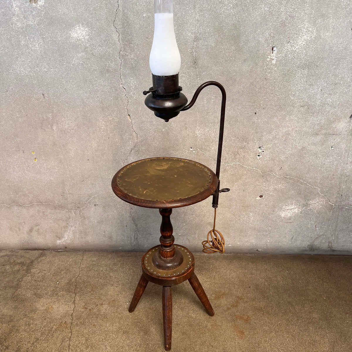 Monterey Furniture Early Lamp Table With Brass Details