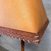 Monterey Furniture Floor Lamp - Tooled Leather Detail