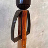Monterey Furniture Floor Lamp - Tooled Leather Detail