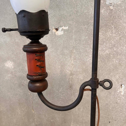 Monterey  Furniture early Floor Lamp with Leather Detail