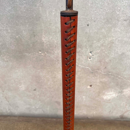 Monterey  Furniture early Floor Lamp with Leather Detail