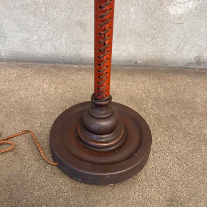 Monterey  Furniture early Floor Lamp with Leather Detail