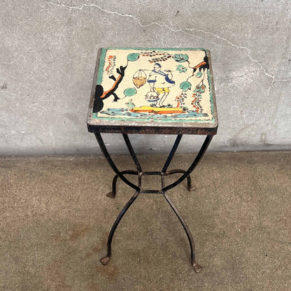 California Tile 1920's D & M Side Table