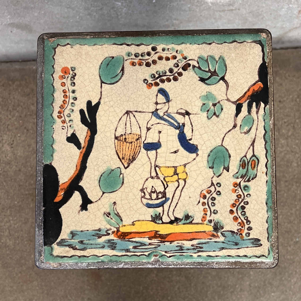 California Tile 1920's D & M Side Table