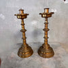 Pair of Large Gorham Brass Candlesticks