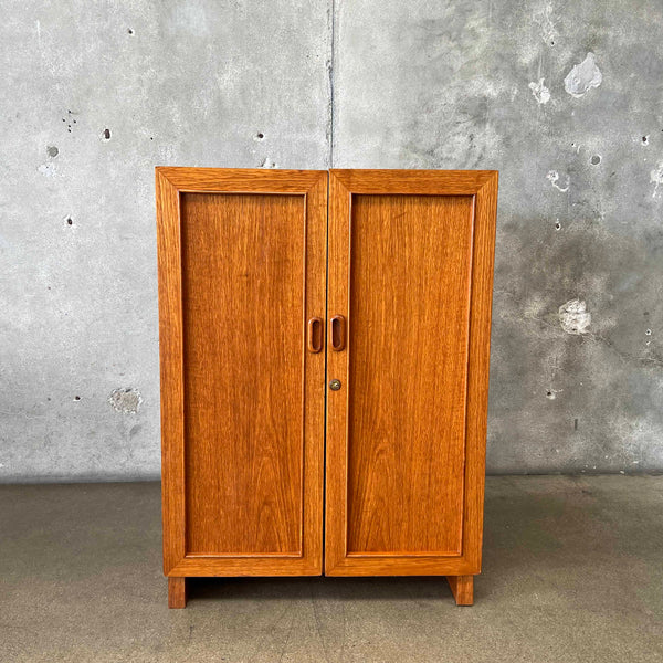 Mid Century Modern Teak Magic Box Desk - No Key