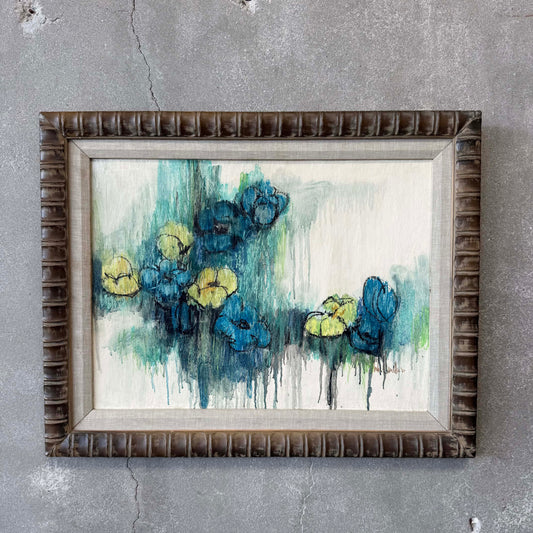 1966 David Henderson (1938 - 2021) "Wild Flowers" Framed Original Painting