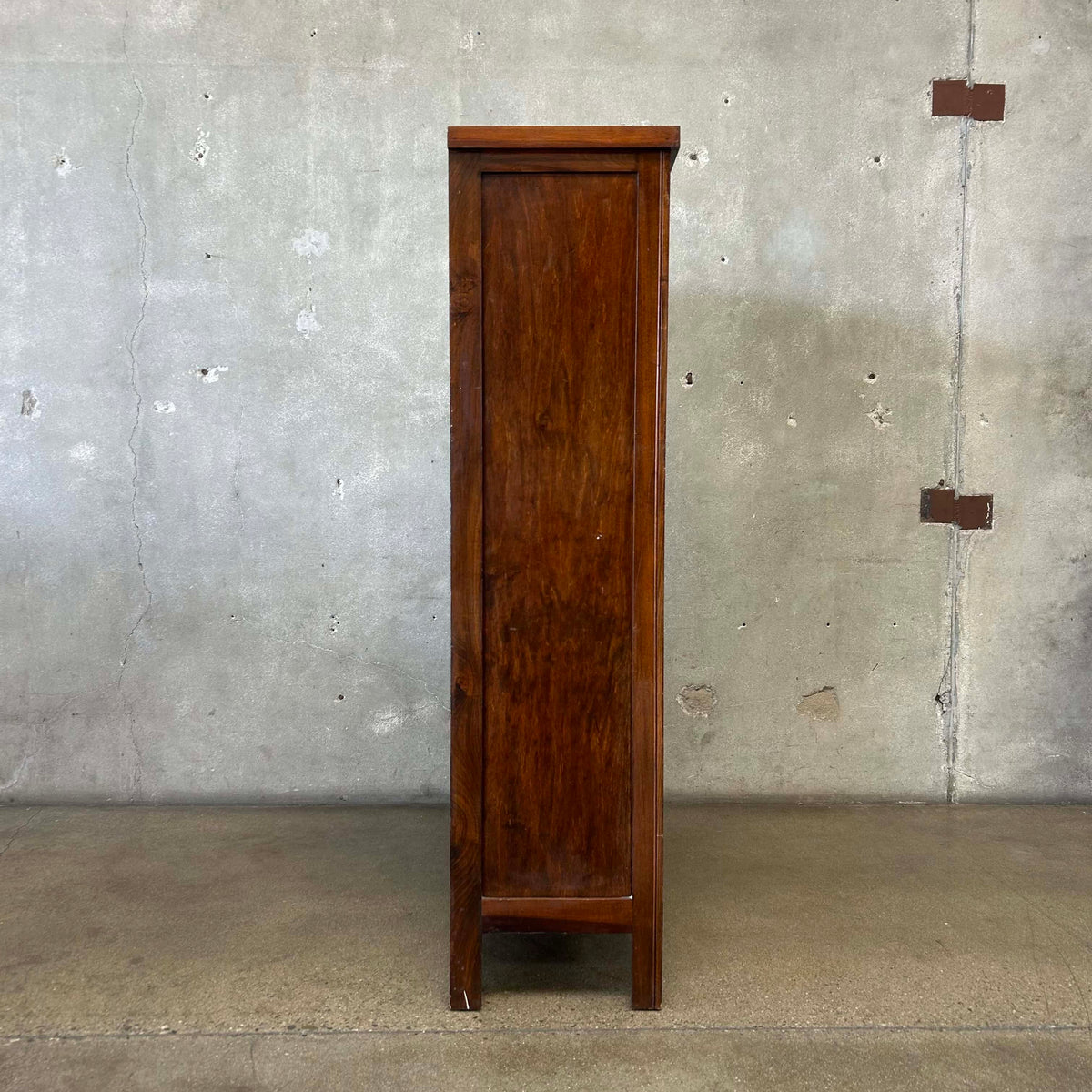 Antique Early 20th Century Armoire Wardrobe w/ Mirror - Comes w/ Key