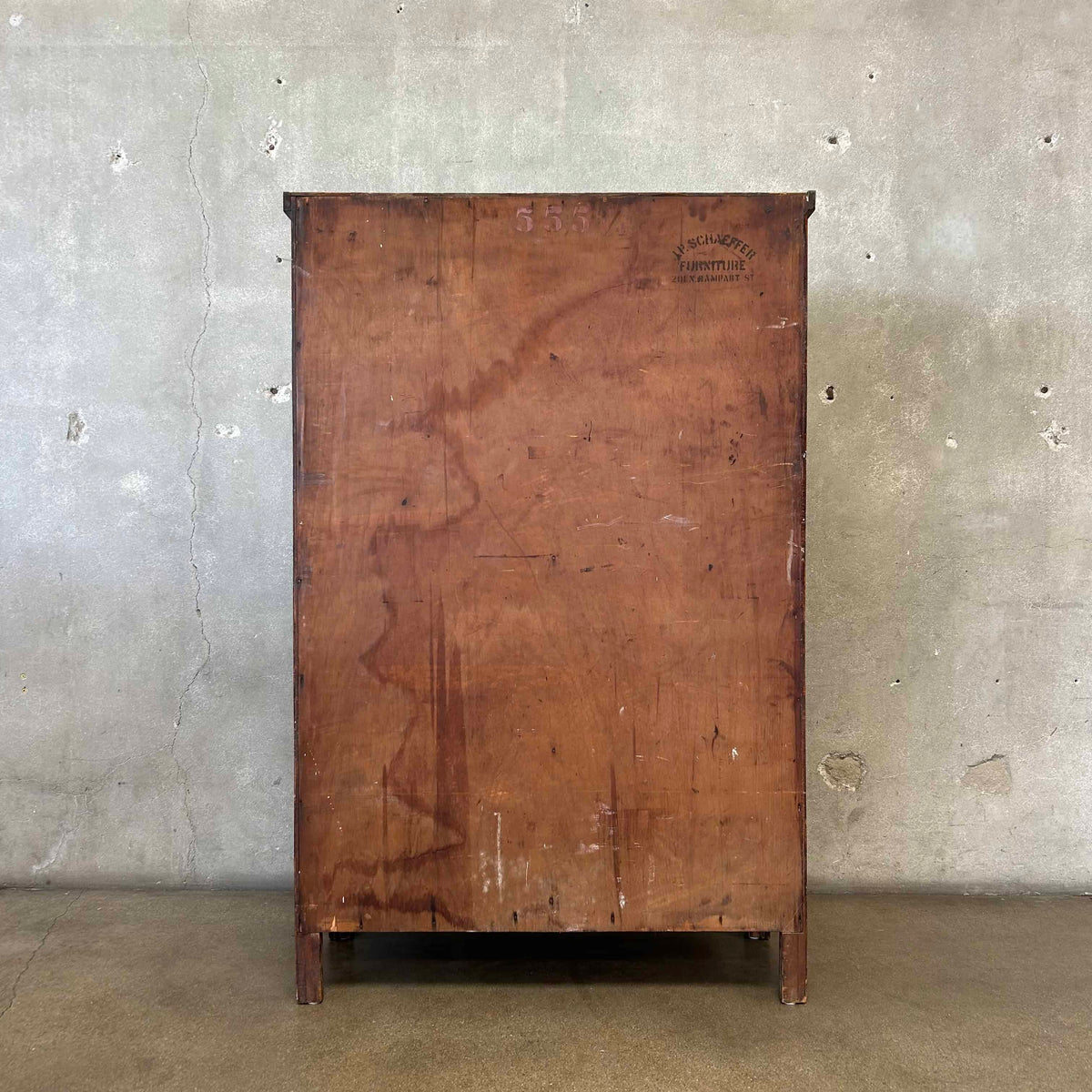 Antique Early 20th Century Armoire Wardrobe w/ Mirror - Comes w/ Key