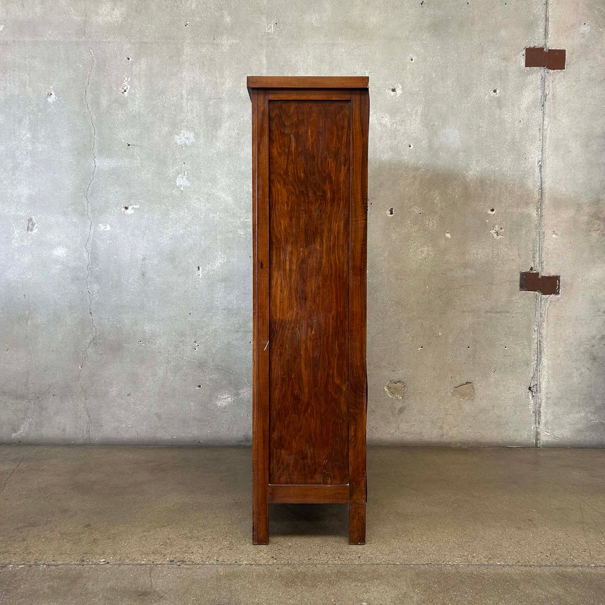 Antique Early 20th Century Armoire Wardrobe w/ Mirror - Comes w/ Key